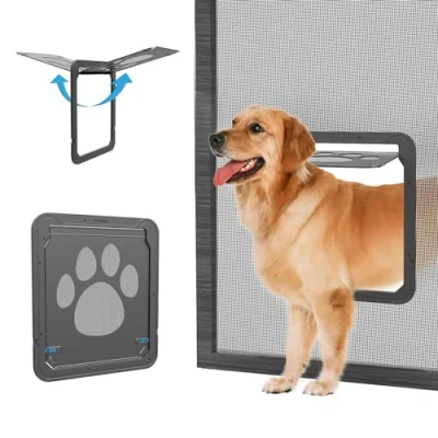 Afbeelding van NAMSAN Huisdierklep, hondenklep, kattenklep voor vliegengaas, met magneet, gesloten