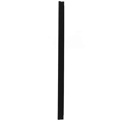 Afbeelding van LEO&#039;s 100 x klemrails zwart DIN A4 (297 mm) FH 3 4 mm voor ca. 30 vellen klemrail het binden van niet geperforeerde papieren documenten en bladcollecties klemlijst hard PVC