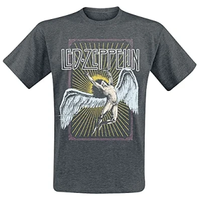 Afbeelding van Led Zeppelin Icarus Heren T shirt S Grijs