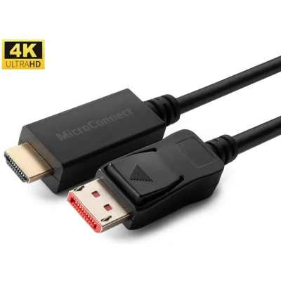 Afbeelding van Microconnect MC DP HDMI 0504K video kabel adapter 0,5 m DisplayPort Zwart