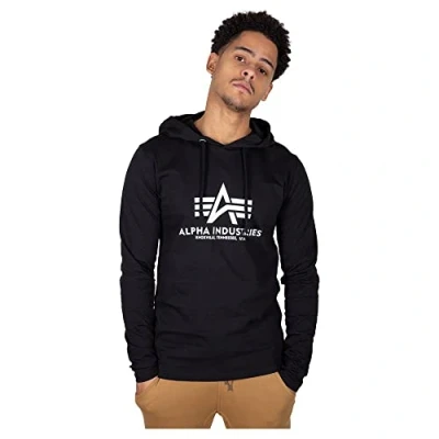 Afbeelding van Alpha Industries Basic Hoody Sweat met capuchon voor heren Black