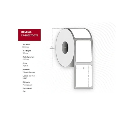 Afbeelding van Capture, Labels, Etiket 102 x 76 mm, kern mm