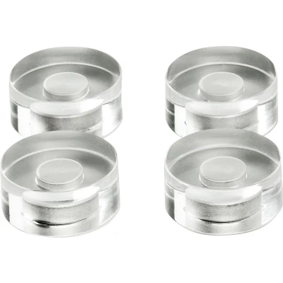 Afbeelding van Magnetoplan Neodymium magneet Acryl (Ø x h) 30 mm 13 Transparant 4 stuk(s) 1680030