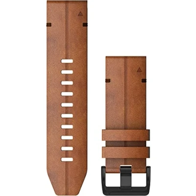 Afbeelding van Garmin Lederen Band 26mm Bruin/zwart