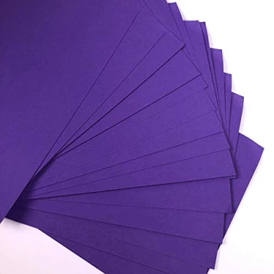 Afbeelding van A4 paarse kaart 25 vellen Violet Craft Card 160gsm gekleurde printerkaart