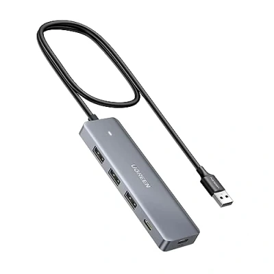 Afbeelding van UGREEN USB Hub 3.0 met C &amp; 3 A Adapters 5Gbps OTG Adapter 60cm lange kabel voor iMac, Mac Mini, XPS 15, Desktop PC, Surface, XPS, Thinkpad en meer