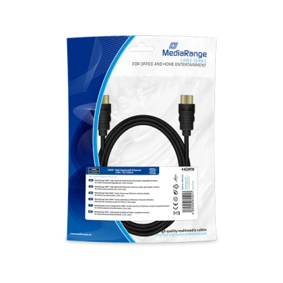 Afbeelding van MediaRange HDMI? High Speed ??met Ethernet verbindingskabel, vergulde