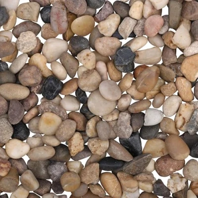 Afbeelding van Belle Vous Decoratieve Natuurlijke Kiezelstenen (Zak van 3,6 kg) 1,4 2,6cm Mini Diverse Stenen Gemengd Riviergrind voor Vaasvulling, Plantenpotten, Landschapsarchitectuur, Aquaria, Huis en Tuin