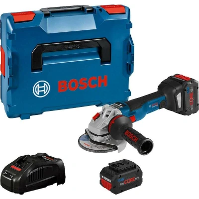 Afbeelding van Bosch Blauw GWS 18V 10 SC accu Haakse slijper 2 x 5.5 Ah + snellader In L Boxx 06019G340E