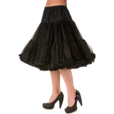 Afbeelding van Queen Size Lola Lifeforms petticoat in zwart