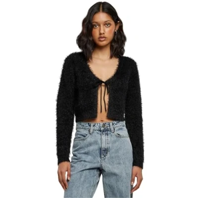 Afbeelding van Urban Classics TIED Cropped Vest, Dames, Maat: Large, Black