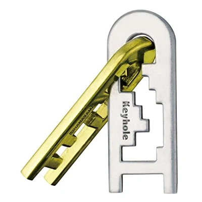 Afbeelding van Huzzle Breinbreker Cast Keyhole 11,8 Cm Staal Zilver/goud