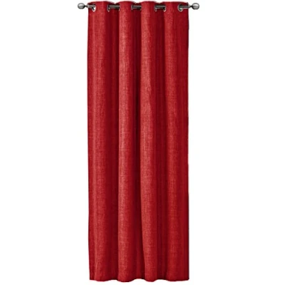 Afbeelding van JEMIDI Kant en klaar gordijn in linnenlook met ringen 140 x 245 cm Ondoorzichtig