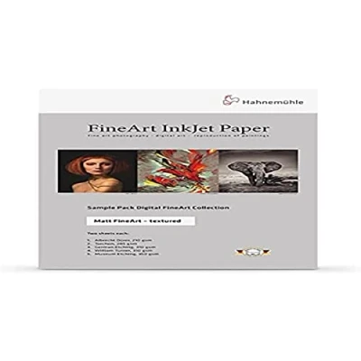 Afbeelding van Hahnemühle 10640304 Digital FineArt sample pack, textuur, matte structuur, 210 x 297 mm,