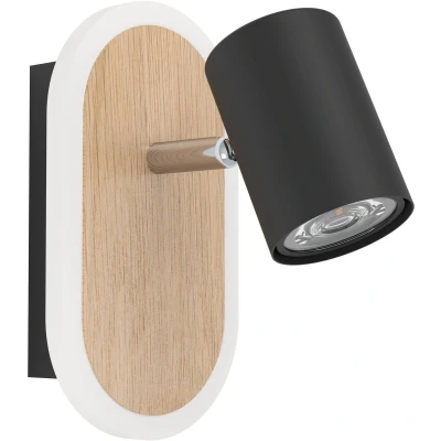 Afbeelding van EGLO Rimbocchi Spot LED 18 cm ZwartBruin Dimbaar Lichtscenario&#039;s