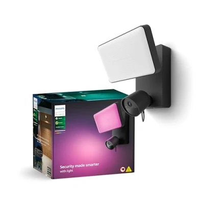 Afbeelding van Philips Hue Secure Floodlight camera zwart