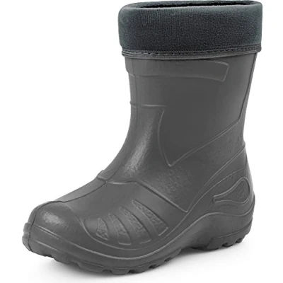 Afbeelding van Ladeheid LA KL 050 Kinder Regenlaarzen Rubber met Binnenschoen EVA Wasbare Grafiet 32