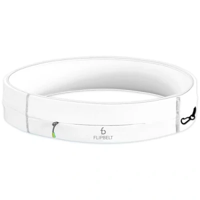 Afbeelding van Flipbelt Zipper White Running belt Hardloopriem XL