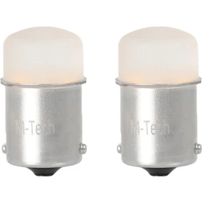 Afbeelding van BA15S 1156 autolamp set geel R5W R10W 5007 2x 9 SMD LED 3 Watt 12V DC