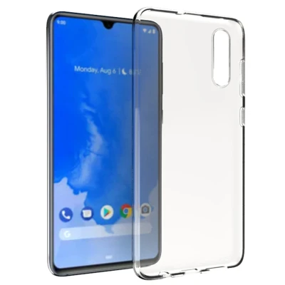 Afbeelding van Samsung Galaxy A70 Hoesje Siliconen en TPU (zacht) Accezz Softcase/Backcover Transparant Telefoonhoesje