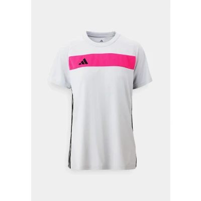Afbeelding van adidas Performance TIRO Essentials Tshirt print, Dames, Maat: Large, Clear grey/real magenta