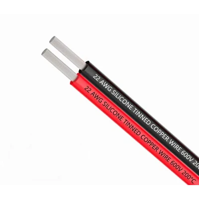 Afbeelding van TUOFENG 22awg Siliconen Elektrische Draad Verlengkabel Cord 10 Meter [Zwart 5 m Rood m] 2 Dirigent Parallelle Lijn Zacht en Flexibel 22 Gauge Hook Up Zuurstofvrije strengen Vertind Koperdraad