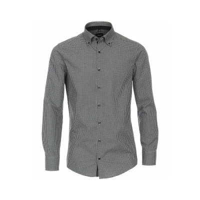 Afbeelding van Venti Modern FIT Overhemd, Heren, Maat: 44, Anthrazit (750)