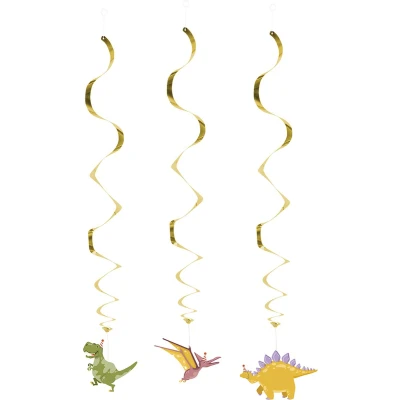 Afbeelding van Dino party Hangdecoraties 3 stuks