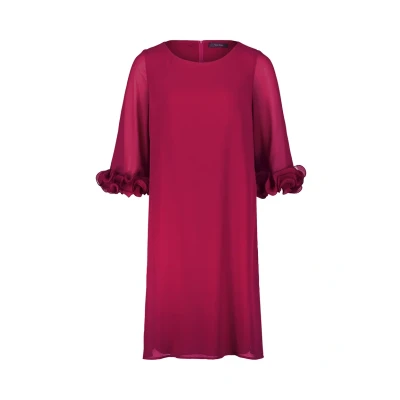 Afbeelding van Vera Mont MIT RÜSCHEN Jurk, Dames, Maat: 36, Dark raspberry