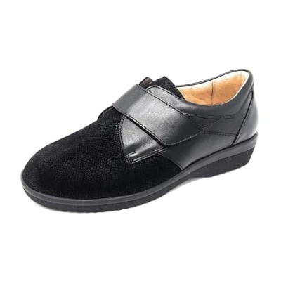 Afbeelding van Ganter Inge ballerina&#039;s voor dames, zwart, 37 EU Breed