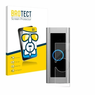 Afbeelding van BROTECT Glas Screen Protector voor Ring Video Doorbell Pro 2 Schermbeschermer [9H Hardheid, Beschermglas Folie niet Gehard Glas]