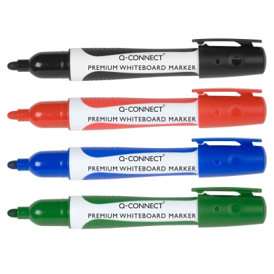 Afbeelding van Q connect Whiteboard Marker, 3 Mm, Ronde Punt, Rood Whiteboardmarker