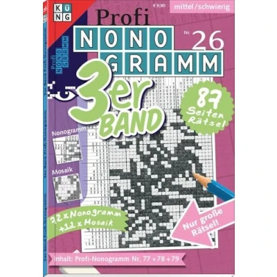 Afbeelding van Profi Nonogramm 3er Band Nr. 26: Rätsel fürs Auge
