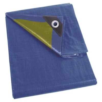 Afbeelding van DEKZEIL BLAUW/KAKI STERK 4 x 6 m Techtube Pro