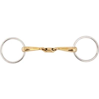 Afbeelding van BR Dubbel gebroken watertrens Soft Contact gebogen mondstuk 16mm 12,5 1 Kleur