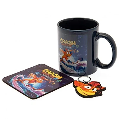 Afbeelding van Crash Bandicoot 4 About Time Mok, Onderzetter en Sleutelhanger Geschenkset