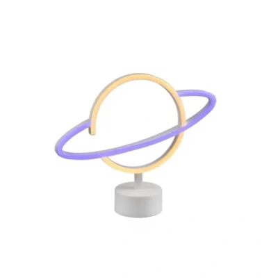 Afbeelding van Reality LED Tafellamp Tafelverlichting 1.6W USB aansluiting Rond Wit Kunststof