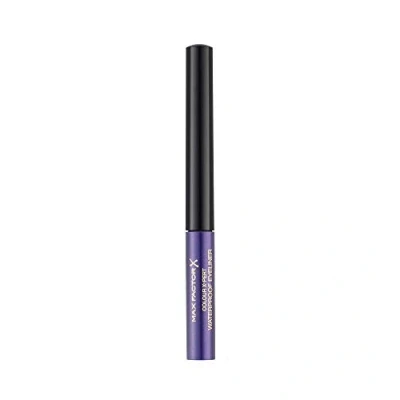 Afbeelding van Max Factor Colour x Pert waterproof eyeliner Metallic paars 03, vloeibare paars. Voor de perfecte Cat Eye, 1 2 ml.