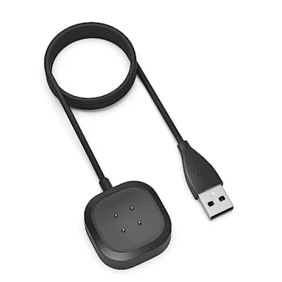 Afbeelding van Sinoacc Oplader voor Fitbit versa 4 Sense 2 Smartwatch 3.3Ft Snel opladen Vervanging 2, Sense, 4, 3 USB Oplaadkabel Dock (niet 2/versa 1/se/versa
