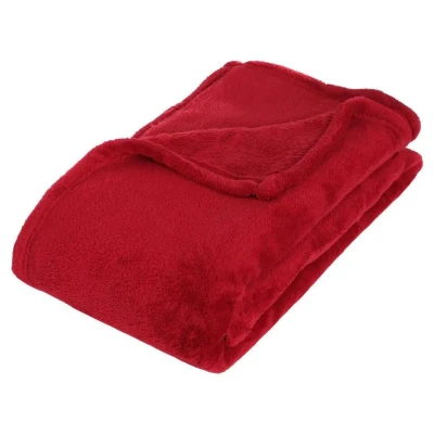 Afbeelding van Atmosphera Plaid rood polyester 130 x 180 cm