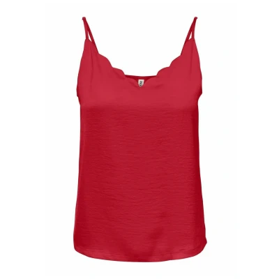 Afbeelding van ONLY Onldebbie Singlet Top, Dames, Maat: 34, Salsa