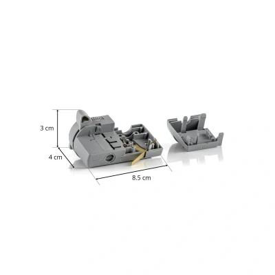 Afbeelding van GLOBAL 3 fase multiadapter Noa, draagkracht 5kg, grijs