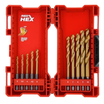 Afbeelding van Milwaukee Accessoires Shockwave Metaalboor HSS G Ti. (10 delig) 48894759