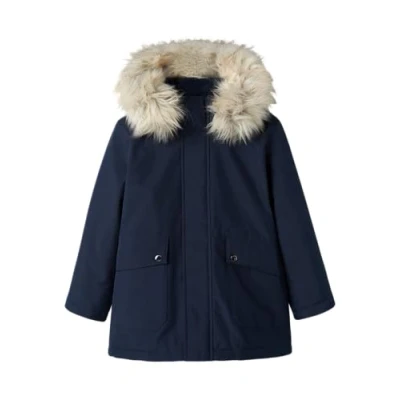 Afbeelding van Name it Nkmmillo LONG Parka voor kinderen, Maat: 164, Dark sapphire