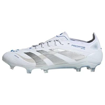 Afbeelding van adidas Performance Predator Elite FIRM Ground Voetbalschoenen met kunststof noppen, Heren, Maat: 39 1/3, Footwear white/silver metallic/bright royal