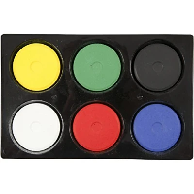 Afbeelding van Colortime Waterverf 6 primaire kleuren 16 x 44 mm