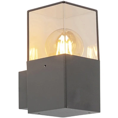 Afbeelding van QAZQA Smart moderne buitenwandlamp antraciet IP44 incl. Wifi A60 Denmark
