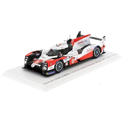 Afbeelding van De 1:43 Diecast modelauto van Toyota TS050 Hybrid Gazoo Racing #7 die 2e eindigde in 24H Lemans 2018. chauffeurs waren M. Conway / K. Kobayashi en JM Lopez. fabrikant het schaalmodel is Spark.