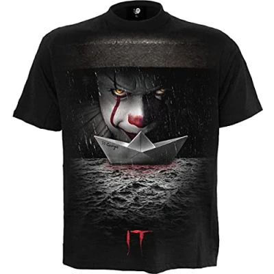 Afbeelding van WB Horror It Storm Drain T Shirt Zwart, L