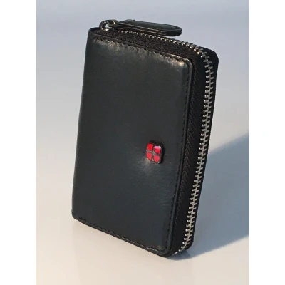 Afbeelding van Creditcardetui Creditcardhouder Pasjeshouder Met Ritssluiting RFID Zwart